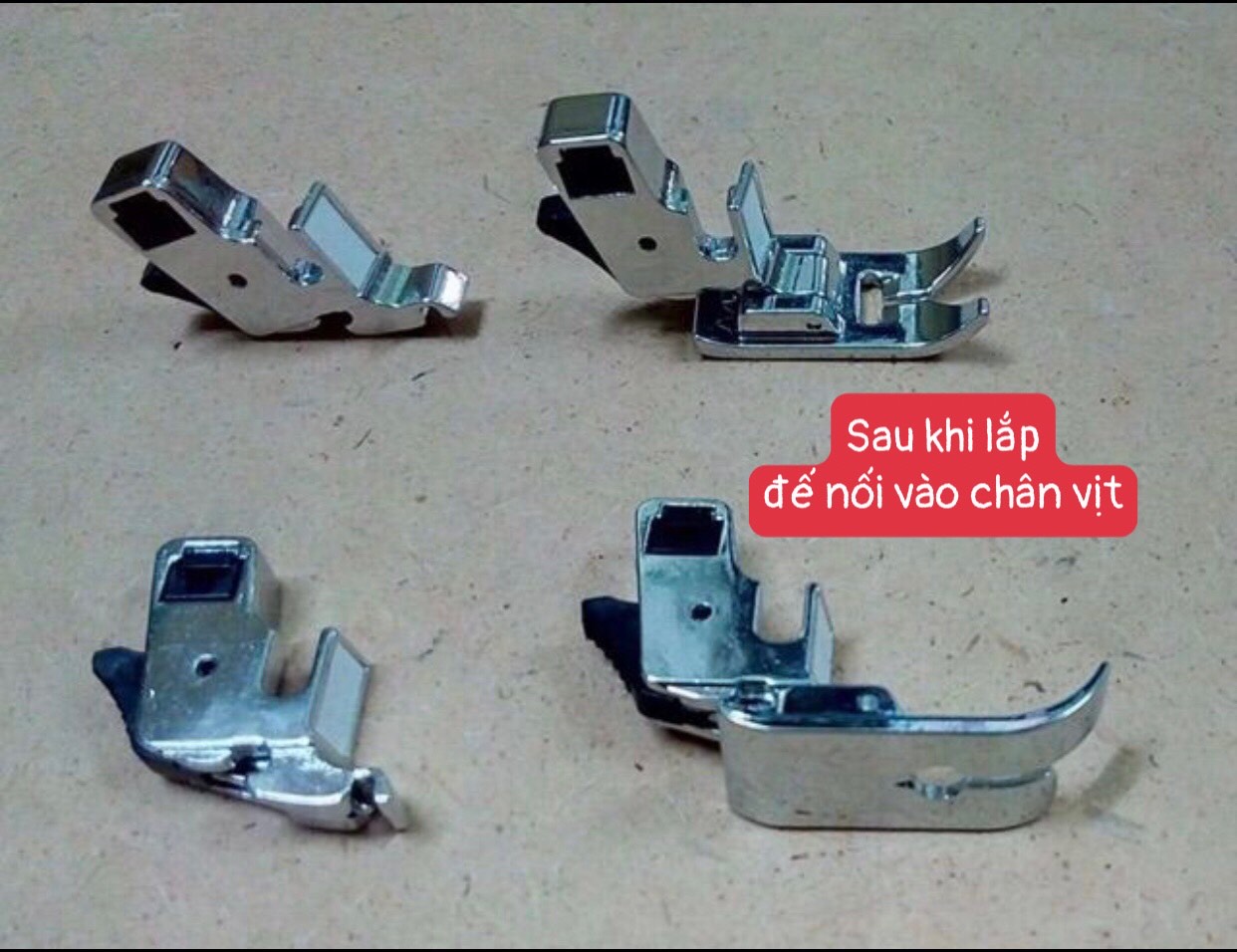 CỦ NỐI/ĐẾ GẮN CHÂN VỊT MÁY MAY GIA ĐÌNH