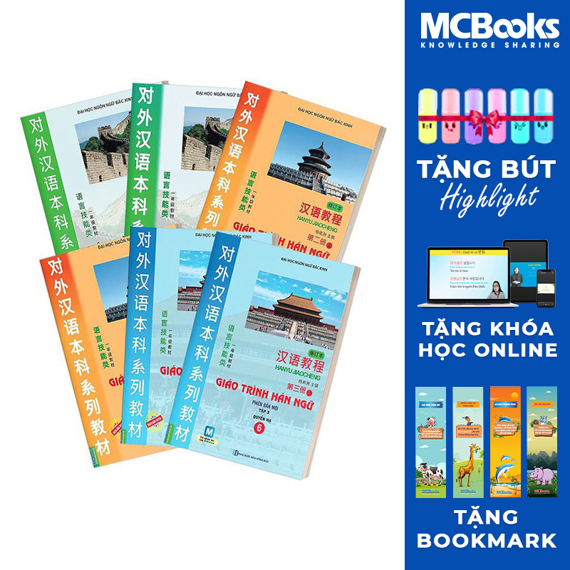 Combo Giáo Trình Hán Ngữ 6 Quyển Trọn Bộ Phiên Bản Mới - MCBooks