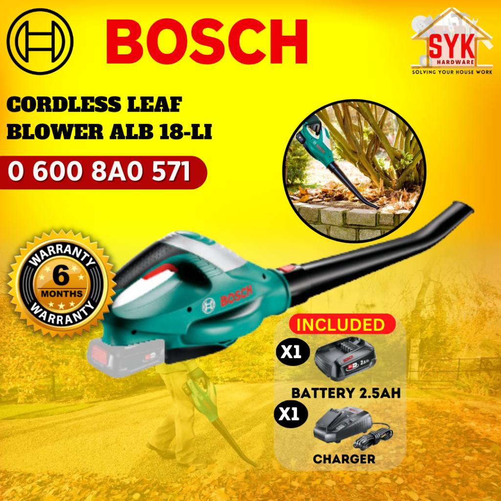 Bosch alb 18 best sale li cordless leaf blower