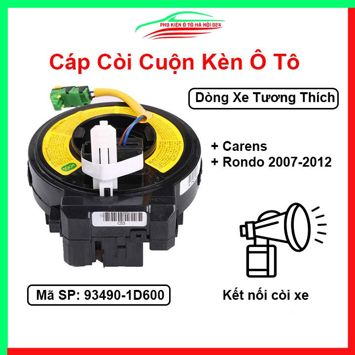 Cáp còi ô tô, cuộn kèn cho xe carens, rondo 2007-2012 mã 93490-1d600
