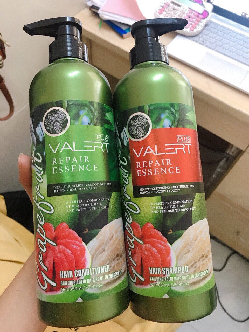 Cặp Dầu Gội Xả Bưởi Grape Fruit cao cấp 850ml x 2
