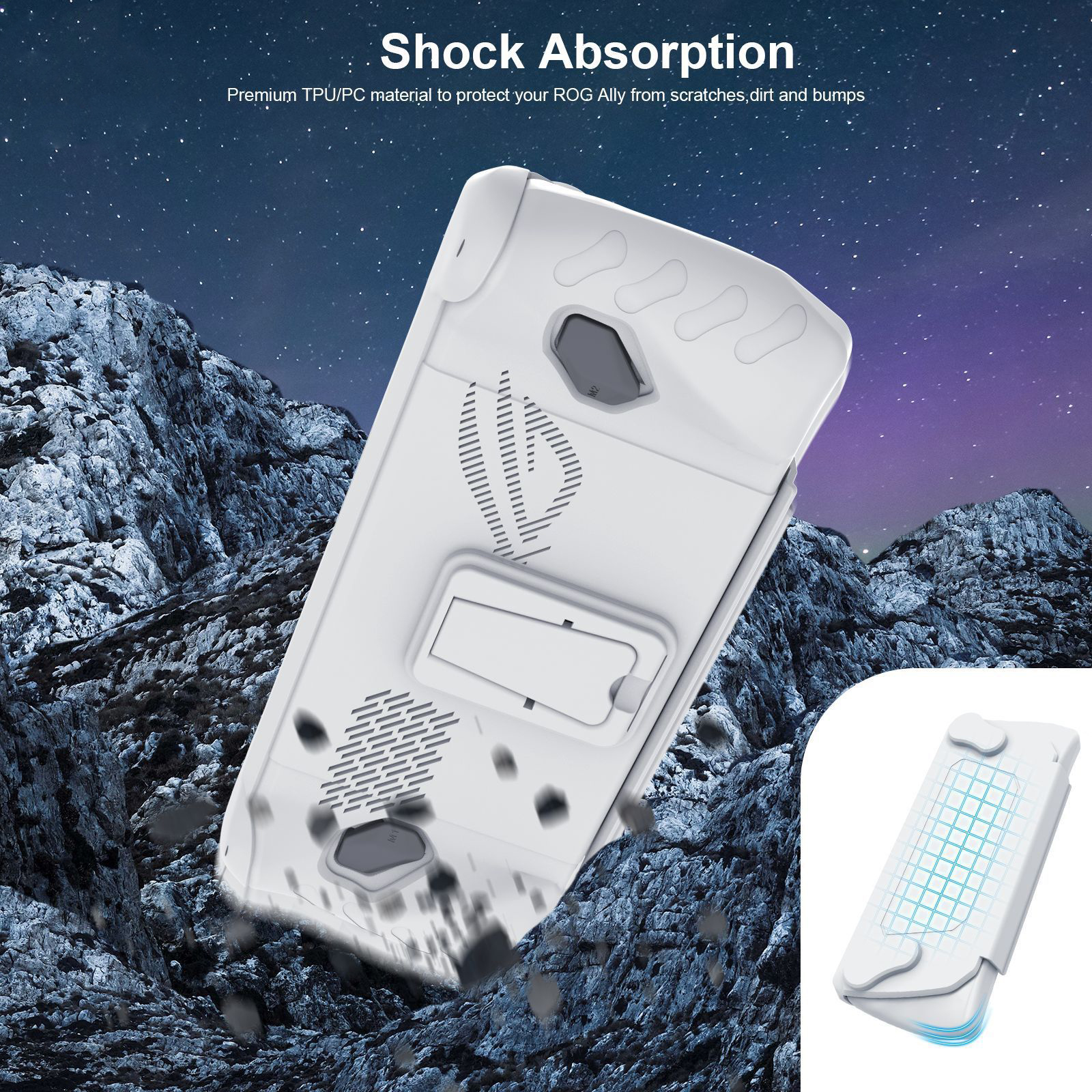 For ROG ALLY Consoles Protective Case Shockproof Protector Cover for ROG ALLY With Stand Base Protective Case Accessories