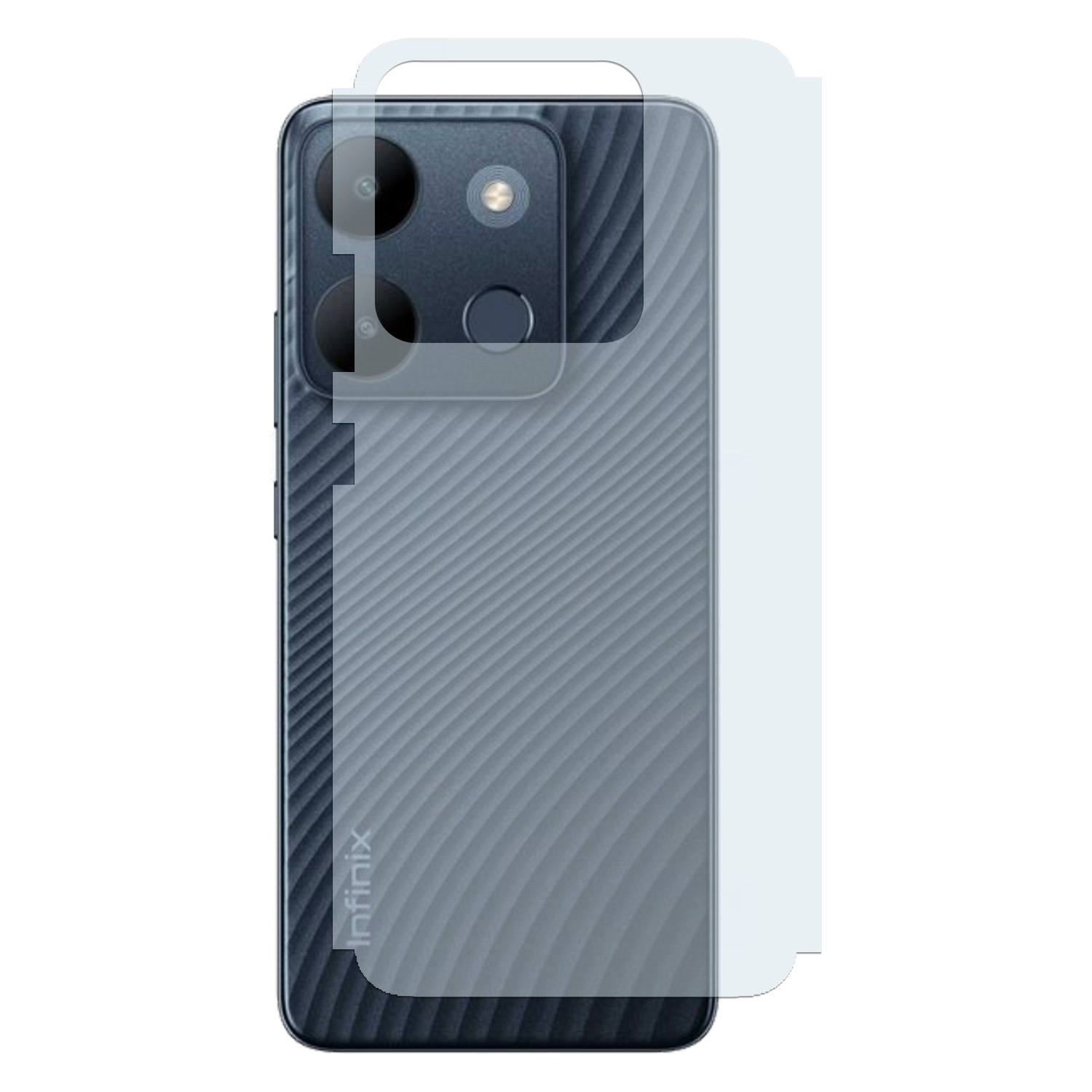 Infinix%20Smart%207%20Carbon%20Fiber%20Matte%20Soft%20Skin%20Sheet%20Back%20Protector%20-%20Image%202