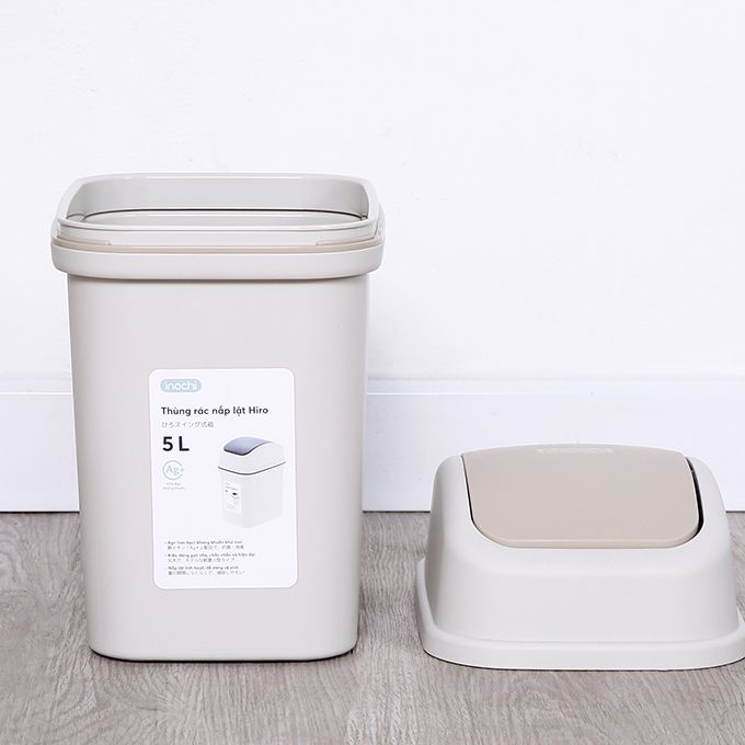 Thùng rác nắp lật Hiro 5L (loại kèm ruột) - Thùng rác gia đình Thùng ...