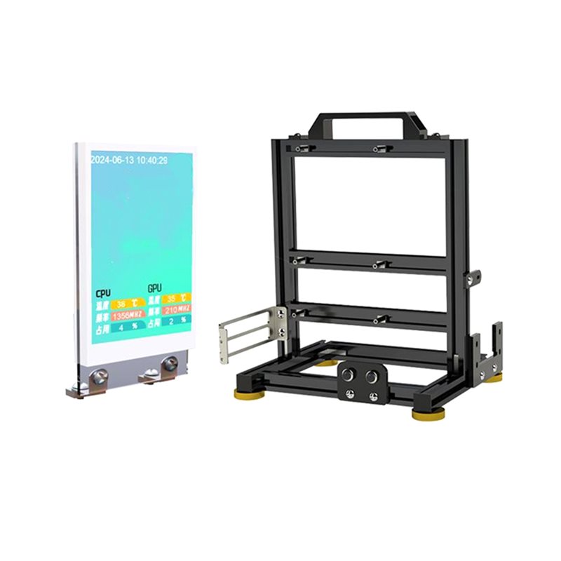 Pc Part Box Frame Gamers Cabinet MOD ITX PC Case + Screen Open Frame Aluminum ATX Tower ...