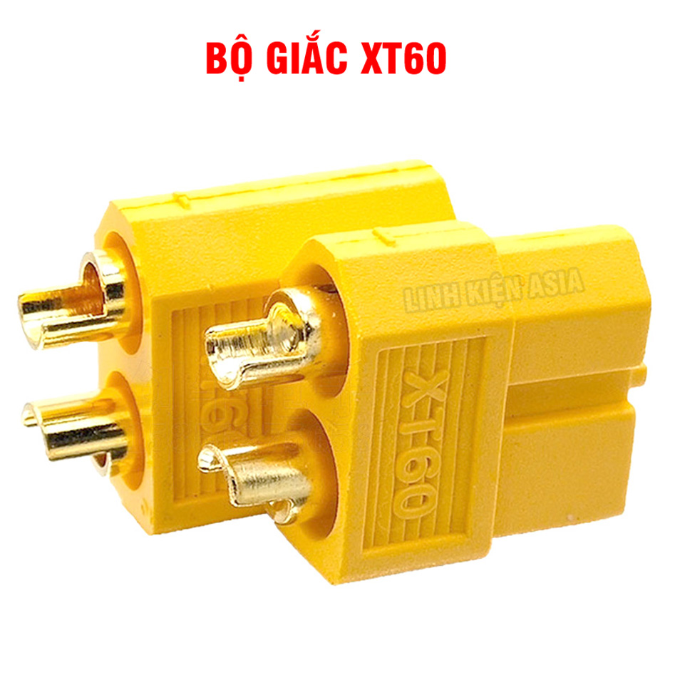 Bộ 2 đầu kết nối XT60 (đực + cái) chịu tải cao