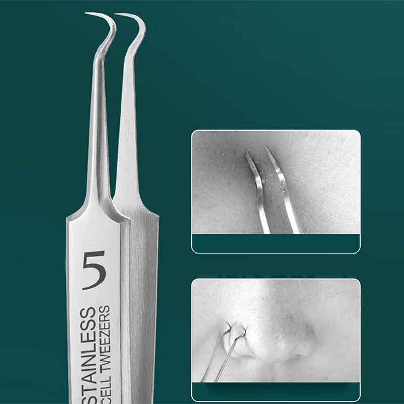 Cell Pimples Blackhead Clip Tweezers Beauty Salon Special Scraping Acne Needle CVFHHH. 