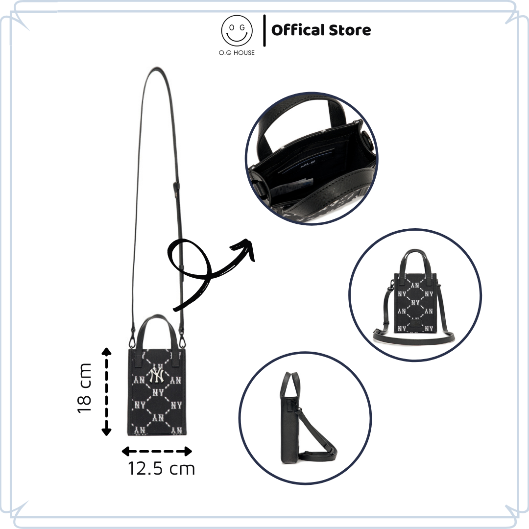 Túi MLB Monogram Jacquard Phone - chính hãng