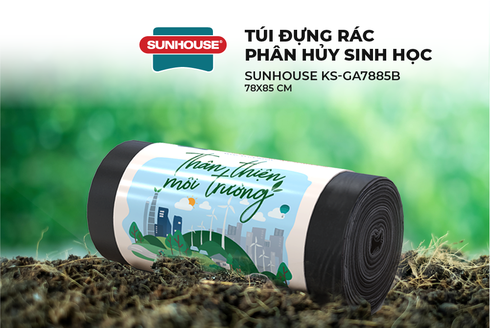 Túi đựng rác phân hủy sinh học SUNHOUSE KS-GA7885B - Hình ảnh 4