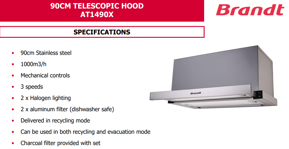 brandt telescopic hood