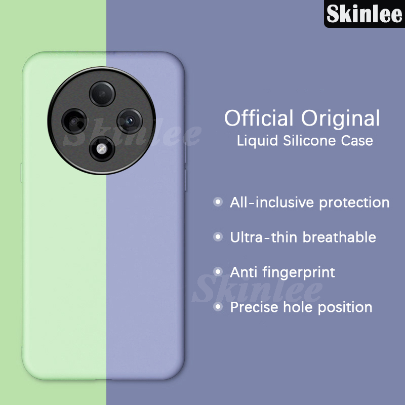 Phone case For OPPO F27 Pro Plus Back cover Soft Liquid Skin friendly Silicone Rubber Environmentally Cover For OPPO F27 Pro Cover cases.