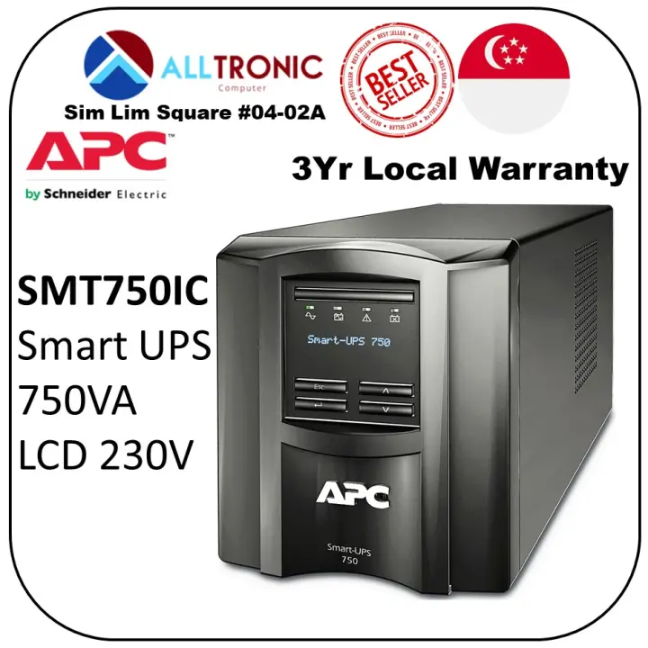 Apc Smt750ic Smart Ups 750va Lcd 230v With Smart Connect 3yrs Warranty Singapore Authorized Reseller Alltronic Computer Smt750ic Smt750 Lazada Singapore