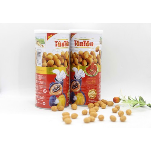 Combo 4 lon Đậu phộng vị Tôm Tân Tân 200g