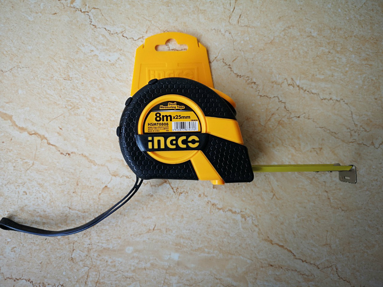 Thước kép thép nền vàng ingco hsmt0808
