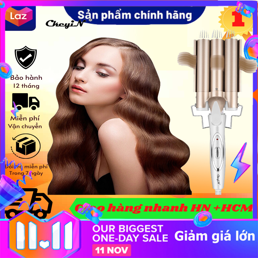Máy Uốn Tóc Gợn Sóng,Máy Bấm Tóc Gợn Sóng, máy làm xoăn sóng Máy uốn tóc 3 trục,giúp bạn có máy tóc như ý,sang trọng,thanh lịch Roav Anker