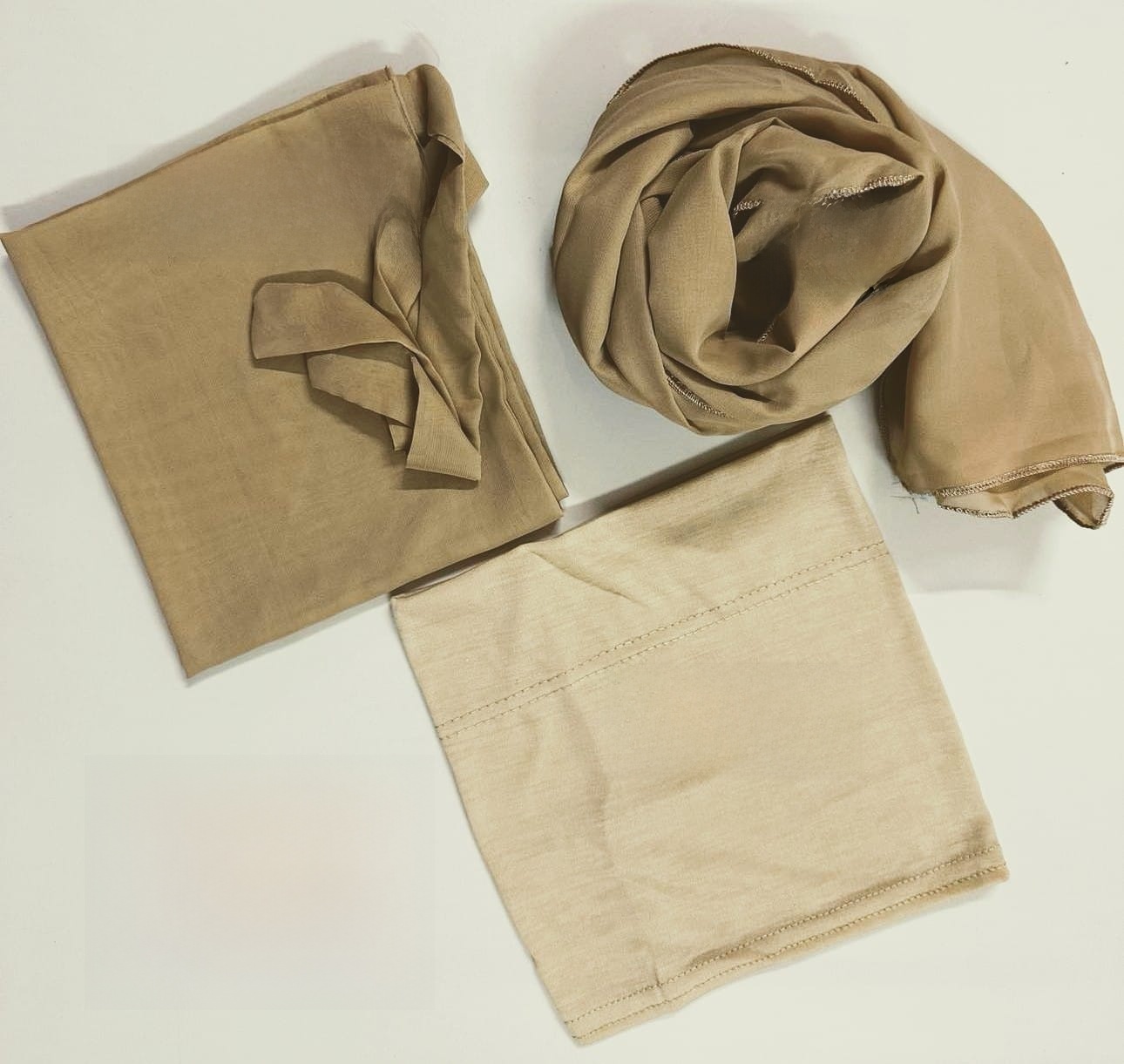 Chiffon Georgette Hijab Scarf Plus Niqab Patti Plus Cap stoller for girls and women Easy to wear Plain Chiffon Georgette Hijab Stoller Scarf-  Dupattas. 