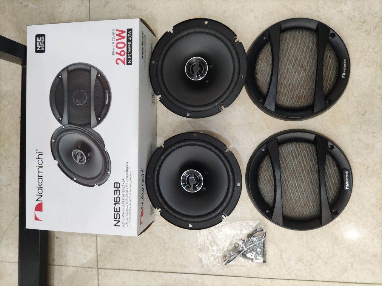 Loa cánh đồng trục nakamichi nse 1638 chất lượng âm thanh đỉnh 16 cm , 6.5 inchs gồm 2 loa