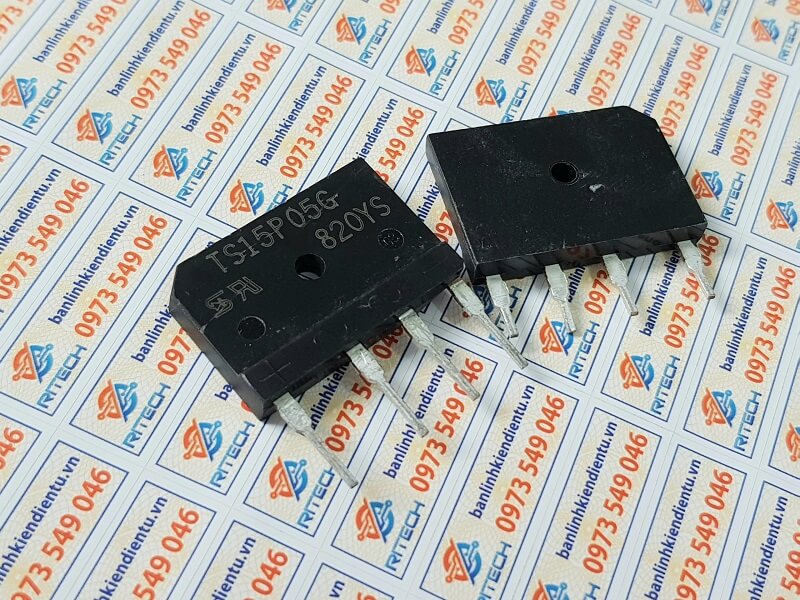 [Combo 5 chiếc] TS15P05G Diode Cầu 600V 15A (tháo máy)