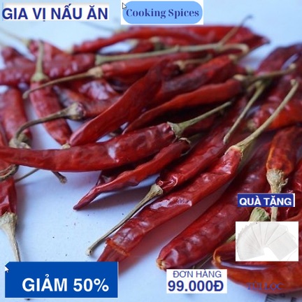 500gr Ớt nguyên quả sấy khô