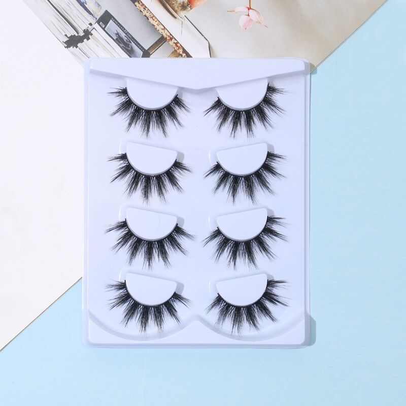 4 Pairs of Thick Comic Eyelashes