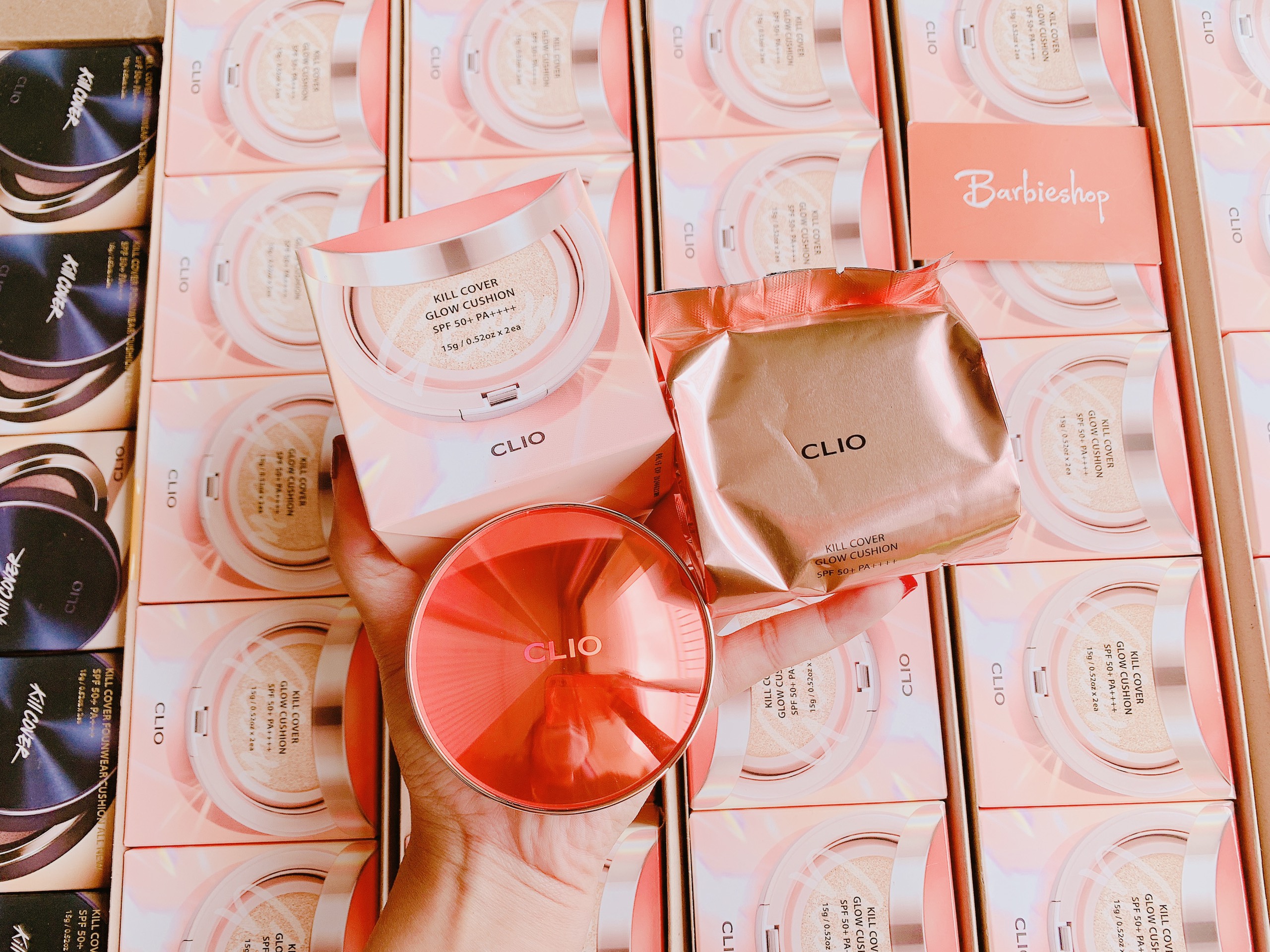 Set Phấn Nước Clio Kill Cover Glow Cushion SPF50+ Pa+++[KÈM LÕI]