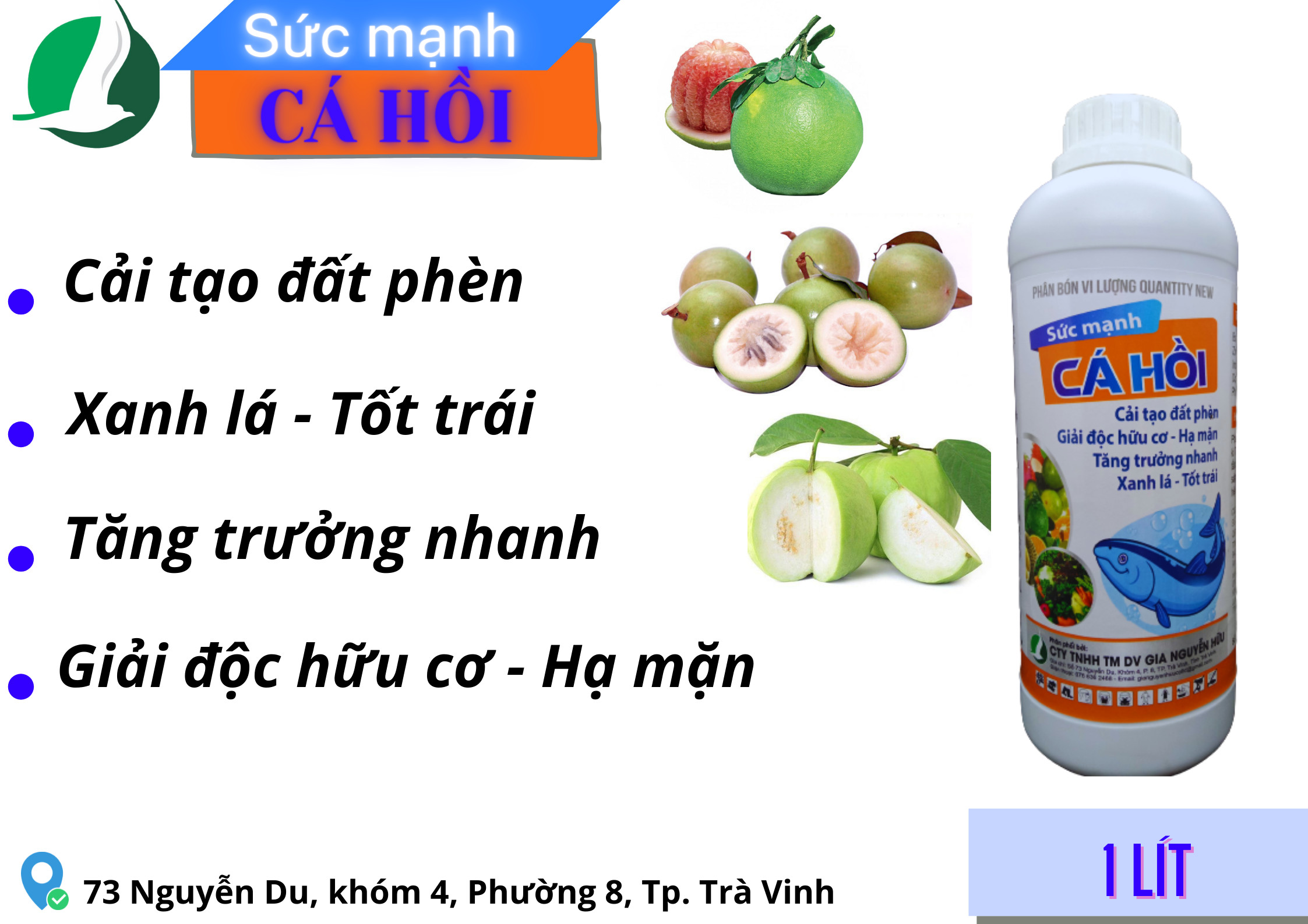 Đạm cá hồi (chai 1 lít) - Phân bón dưỡng cây,  phục hồi cây