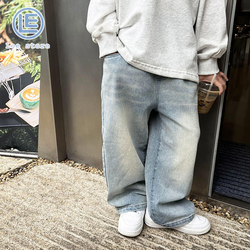 LS Boys ripped jeans new Korean style soft pants