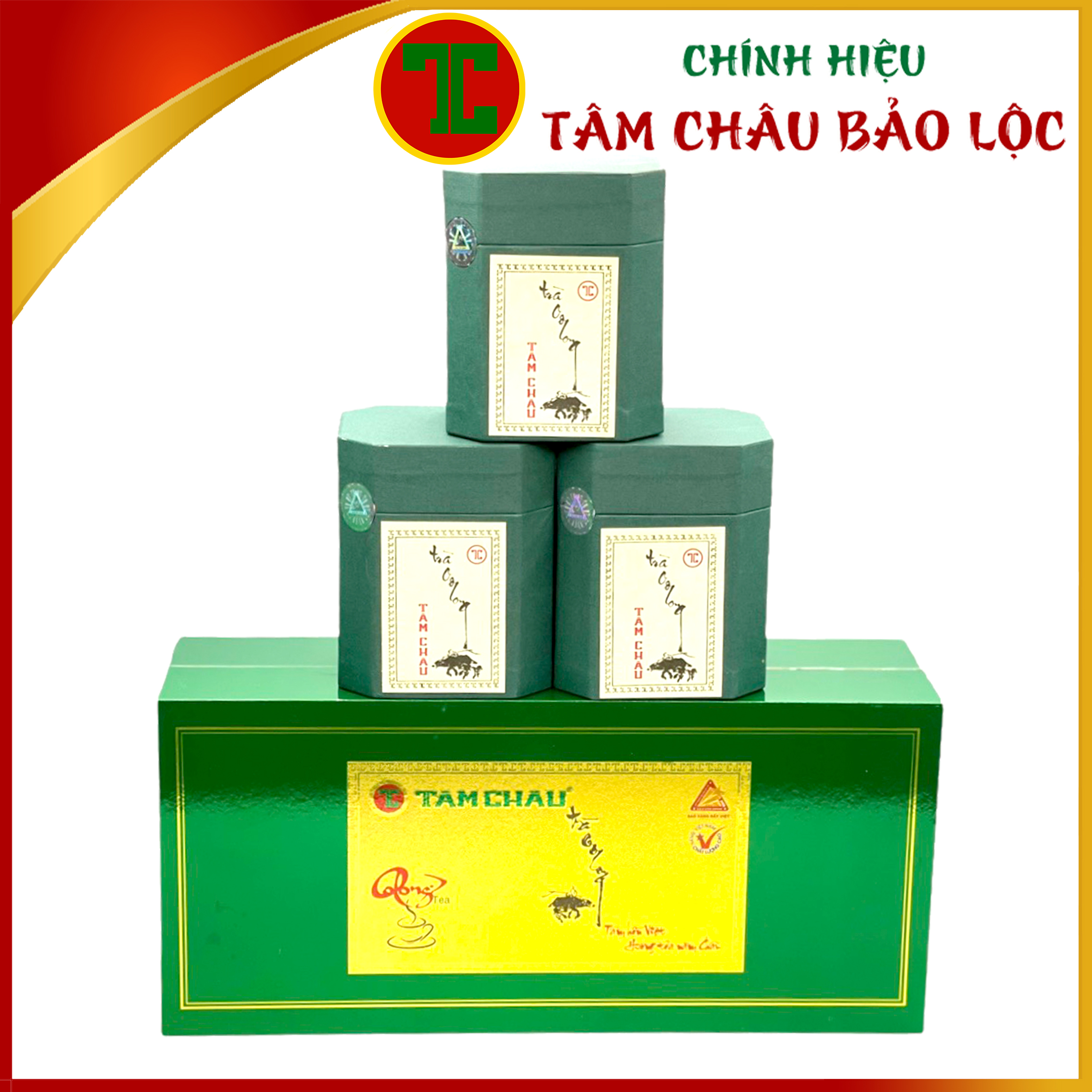 [TÂM CHÂU] Trà Oolong Thuần Xanh 100Gr/300Gr cao cấp
