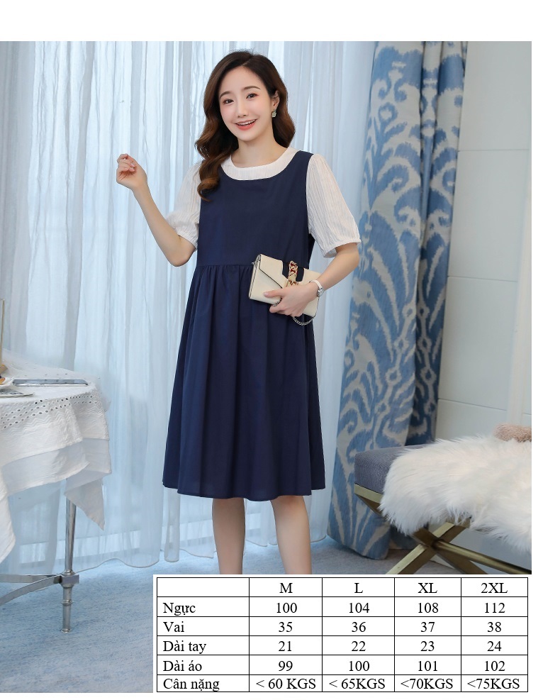 Đầm bầu đẹp đầm bầu giả yếm