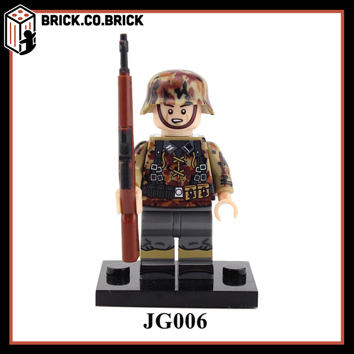 Jg Lính Đức Thế Chiến 2 Đồ Chơi Lắp Ráp Minifigures Mô Hình Army Quân Đội Kèm Phụ Kiện Cực Chất