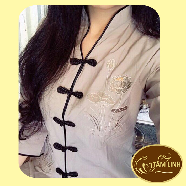 Đồ lam đi chùa_Mẫu Cổ Tàu Viền