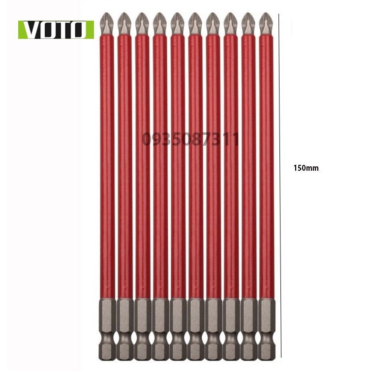Mũi vít bake voto từ tính chuôi lục giác 50mm,70mm,90mm,150mm v.v