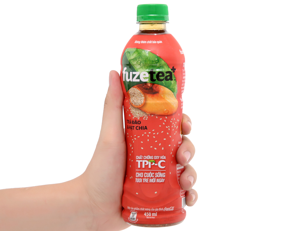 [GRO GIFT] Trà đào và hạt chia Fuze Tea 450ml