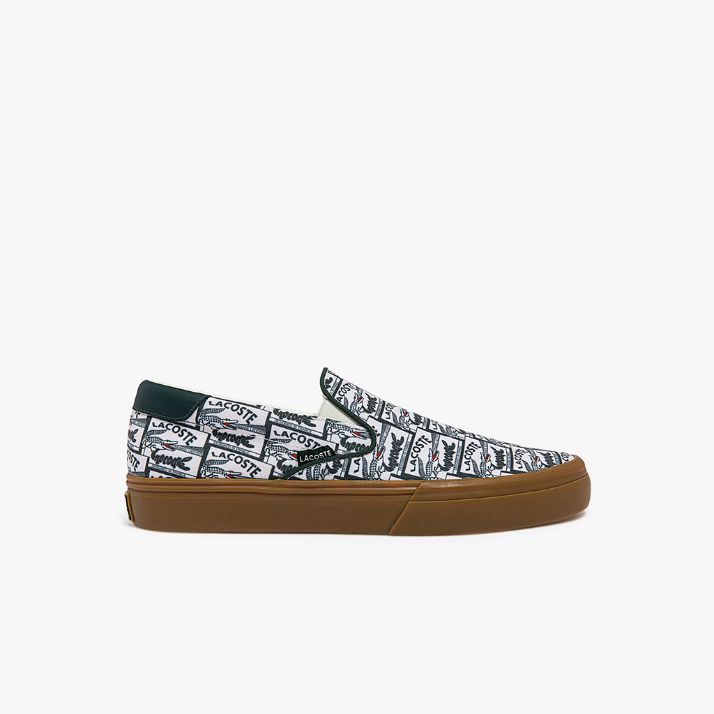 [FreeshipMAX] Giày nam Lacoste Slip on Jump Serve Canvas Printed