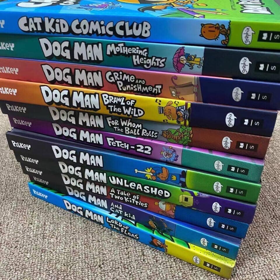 [Nhập Khẩu] Dog Man bìa cứng 11 cuốn