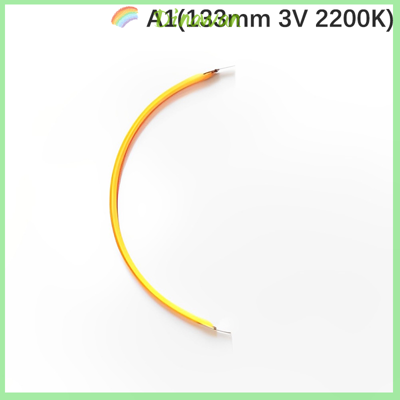Dinawan 3v 133mm 300mm Edison Bulb Led Filament Lamp Parts Warm White Diy Incandescent Light Accessories Diode Flexible Filament