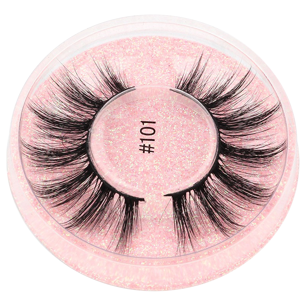 BEAUTYBIGBANG 1 Pair of Thick Soft and Fluffy False Eyelashes Natural Fish Tail False Eyelashes for Women 3D Three-dimensional Cross Simulation Lengthening False Eyelashes