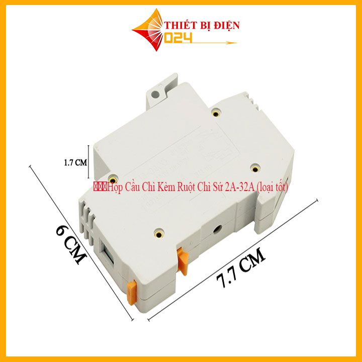 Hộp Cầu Chì Kèm Ruột Chì Sứ 2A-32A (loại tốt)
