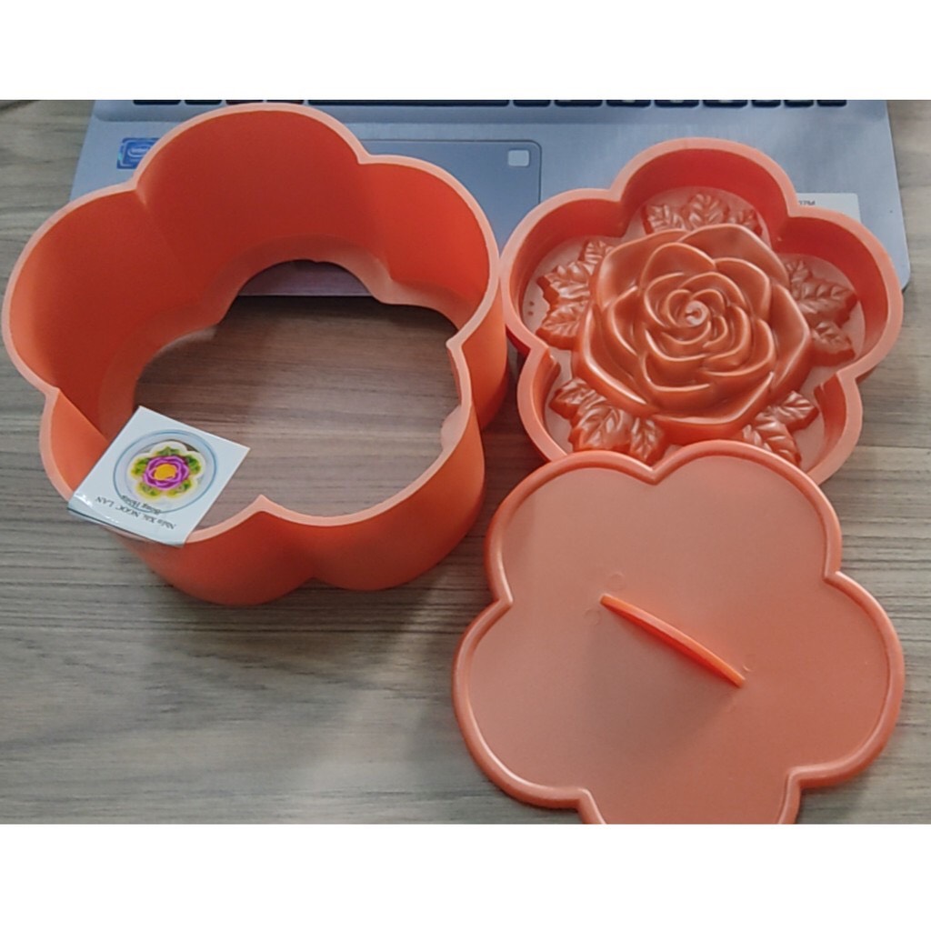 [HCM]Khuôn Xôi Bông Mai - Hình Hoa Hồng, Hoa sen 14 đến 16cm