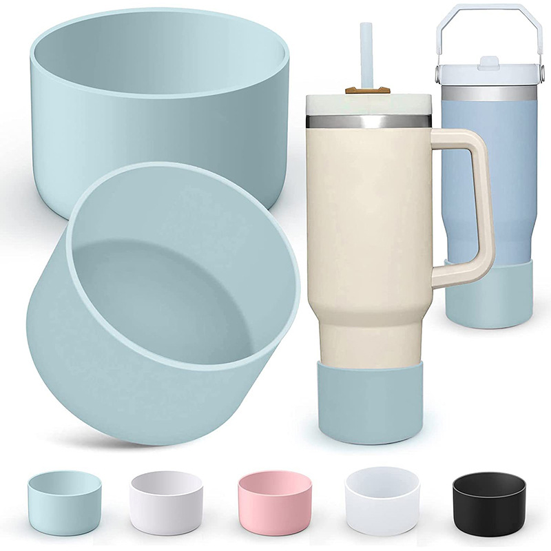 Kitchen accessories Silicone Cup Protective Sleeve Cushion For Stanley Quencher Adventure 40oz Tumbler with Handle & Stanley IceFlow 20oz 30oz BOYUAN