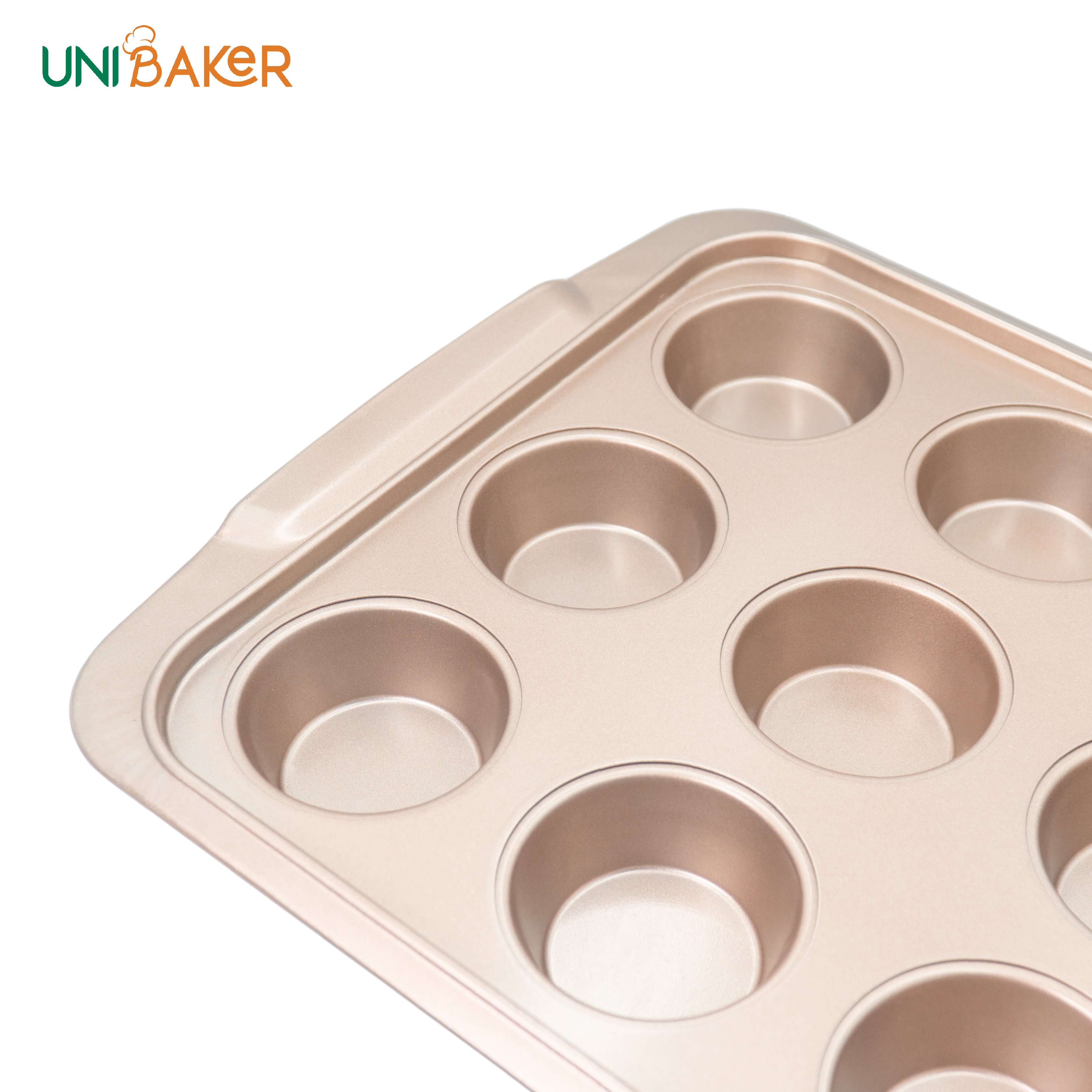 Khuôn nướng 12 bánh Cupcake Unibaker
