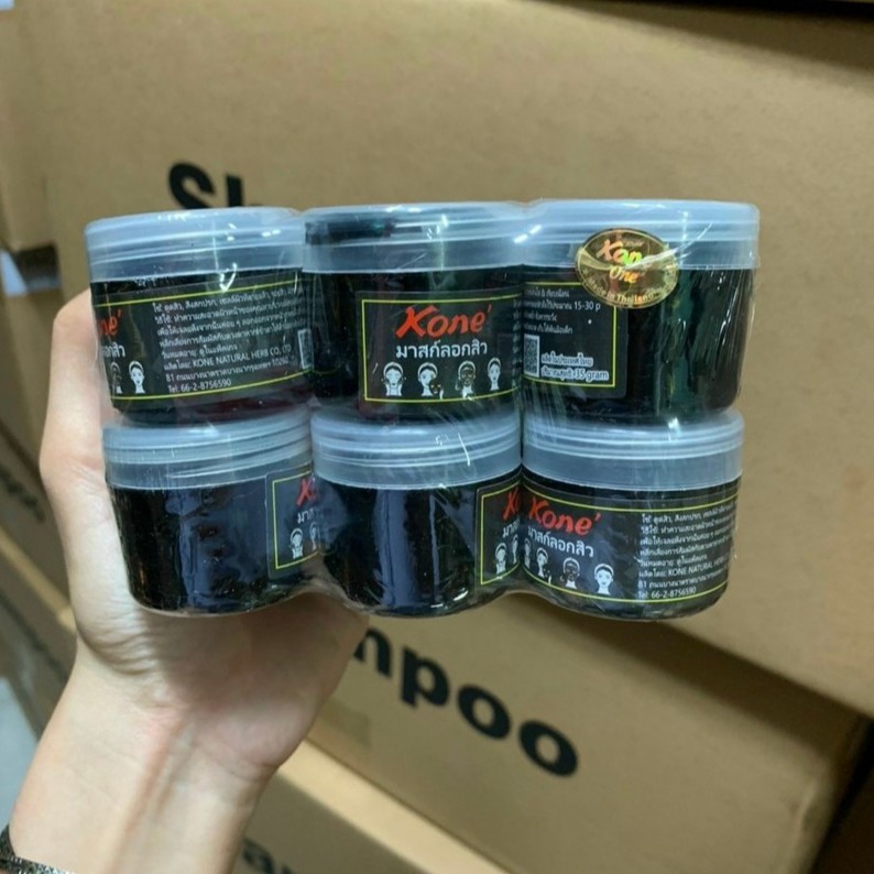( nguyên lốc 12 hũ) gel lột mụn than tre kone' thái lan