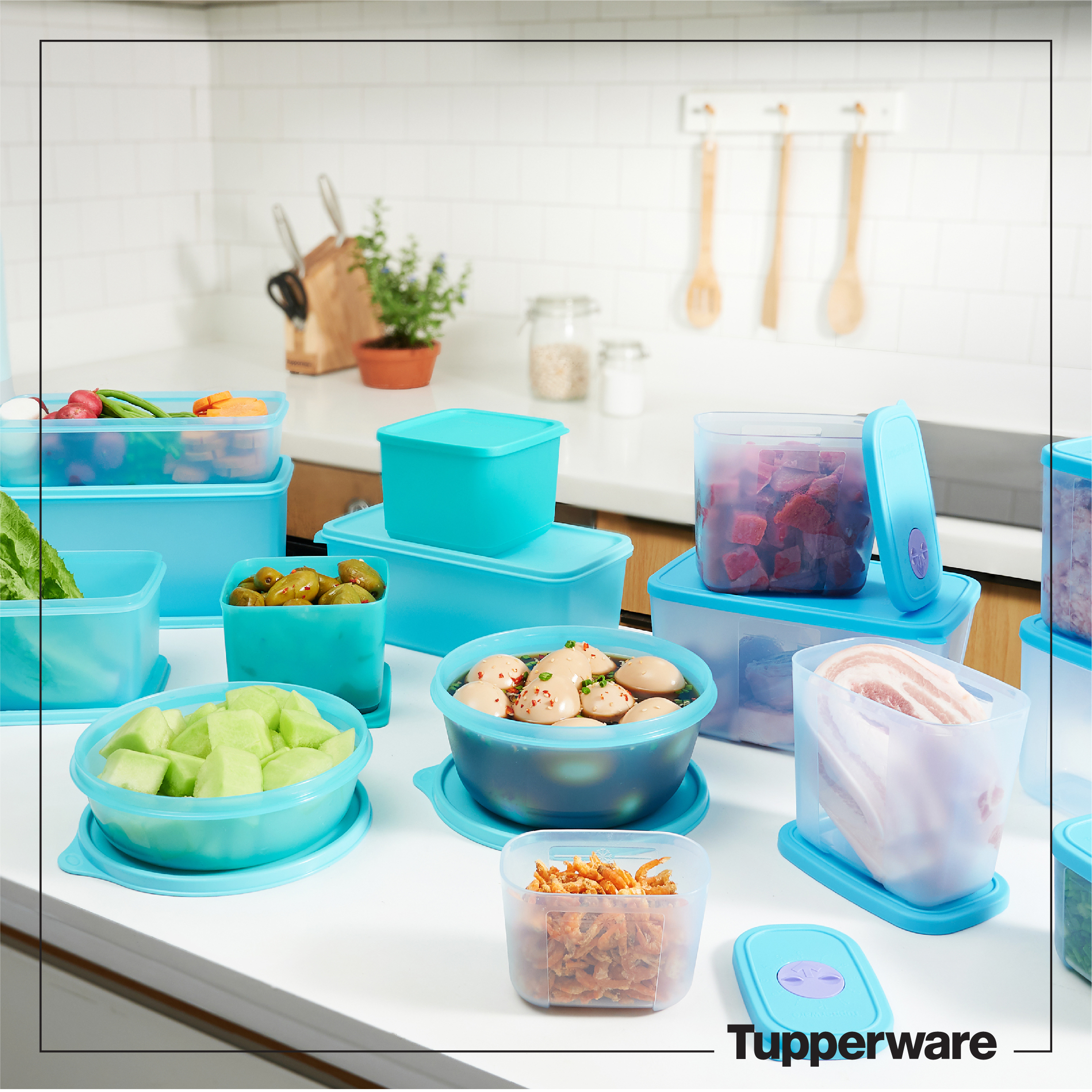 Tupperware💕Freeship💕Bộ đôi Trữ Mát & Trữ Đông Ocean Set 15, mới 2022
