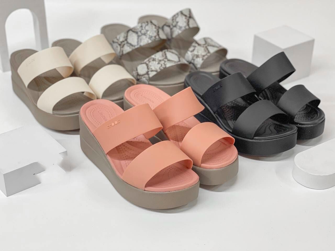 [SALE KHỦNG][CHÍNH HÃNG][4 MÀU] GIÀY ĐẾ XUỒNG NỮ CROCS BROOKLYN