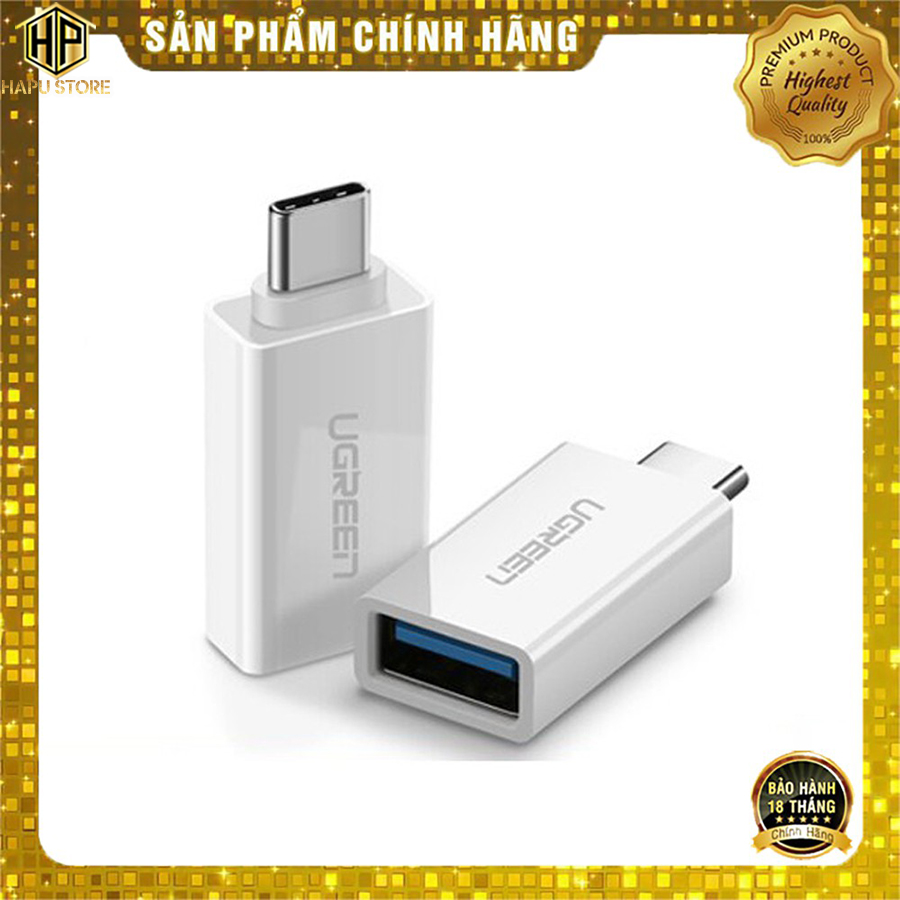 Đầu chuyển đổi USB Type C sang USB 3.0 Ugreen 30155  - HapuStore