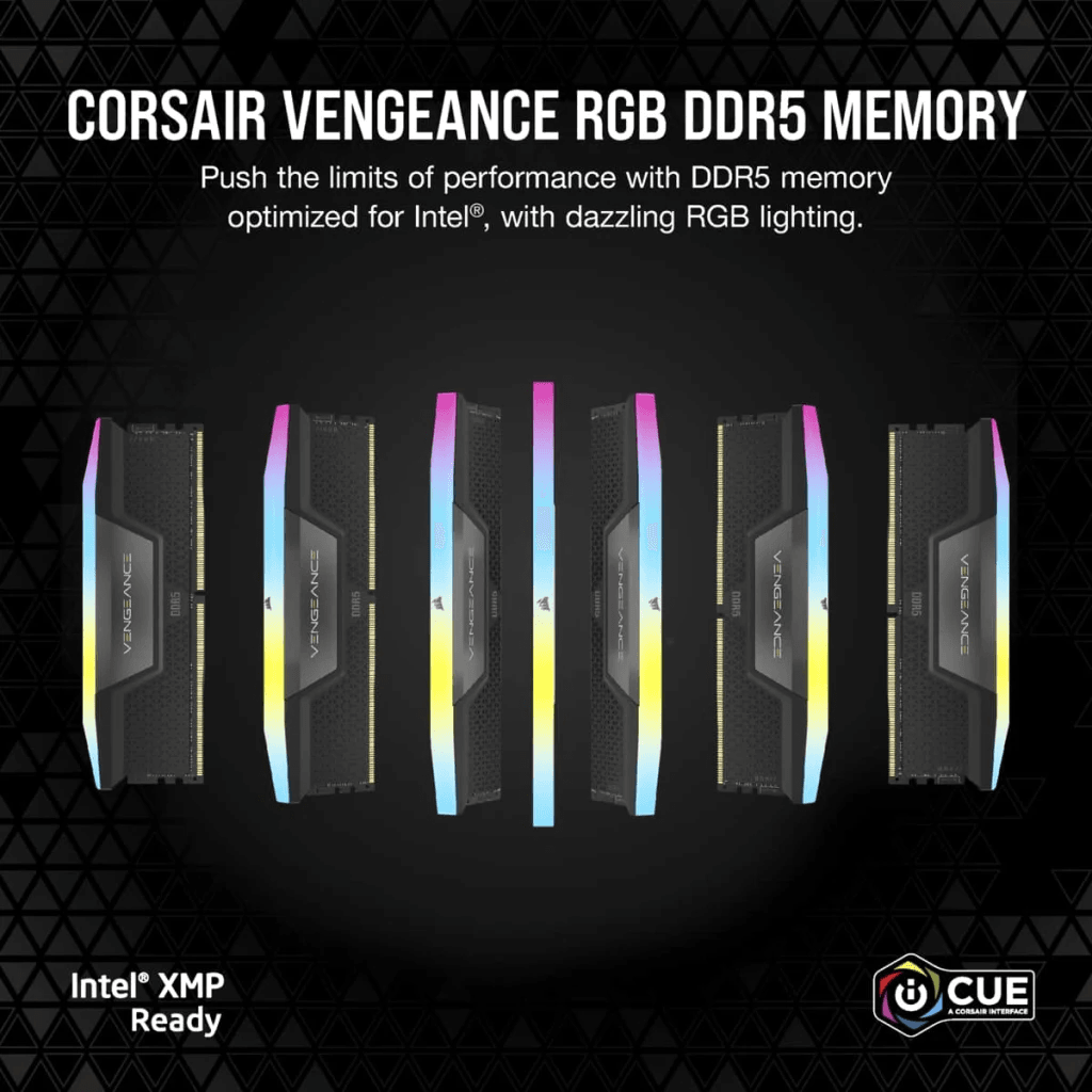 CORSAIR VENGEANCE RGB 96GB(2x48GB) DDR5 DRAM 6000Mhz/6400Mhz CL30
