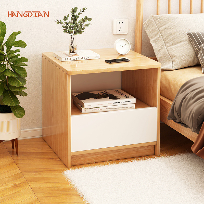 Bedside table simple modern bedroom internet celebrity ins style bedside table Nordic style simple storage rack small storage cabinet