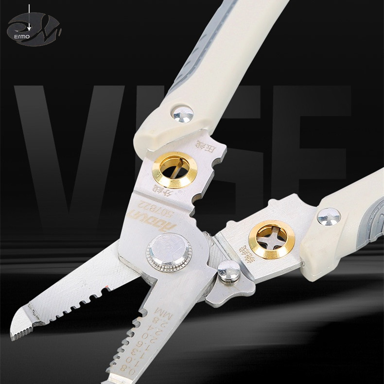 Multi-function wire stripping pliers 7 inch diagonal mouth pliers wire cutting wire stripping pliers electrician cable stripping pliers