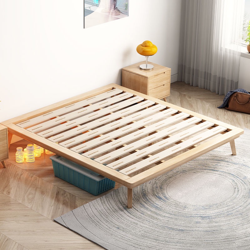 Nordic Style Solid Wood Bed Tatami Bed Tatami Bed Frame without
