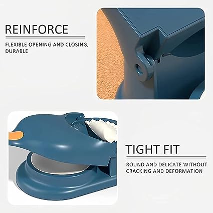 Momos Maker Machine, Dumpling Puri Press Momos Mould for Gujiya Ghughra Momos Making, 2 in 1 Dumpling Maker Mould Machine. 